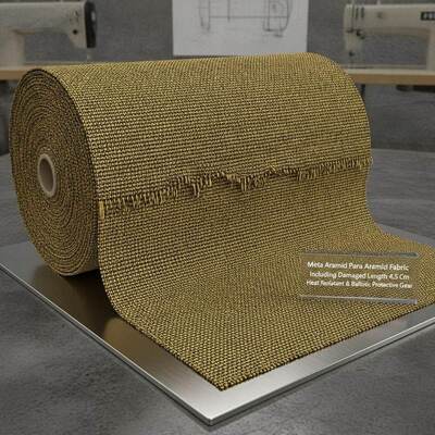 Meta-Aramid-Para-Aramid-Gewebe, einschließlich beschädigter Länge 4,5 cm, geeignet für hitzebeständige und ballistische Schutzausrüstung
