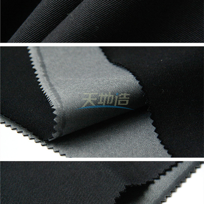 Schwarzes Aramidfaser-Gewebe 93/5/2 des Meta--280gsm mit PU-Beschichtung