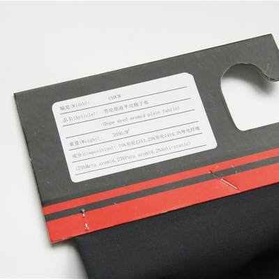 einfaches End-Aramid-Textilgewebe-ausgezeichnetes flammhemmendes des Riss-205gsm