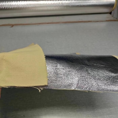 Natürliche Farbe 100% Para Aramid aluminisierte das Gewebe-Satin-Spinnen
