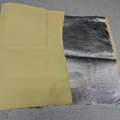 Natürliche Farbe 100% Para Aramid aluminisierte das Gewebe-Satin-Spinnen