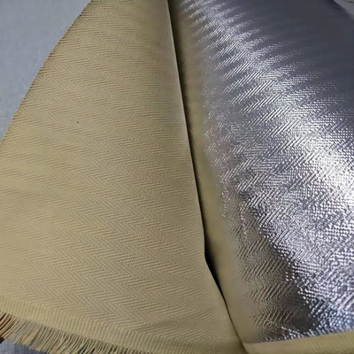 Das Fischgrätenmuster, das 100% Para Aramid spinnt, aluminisierte Gewebe