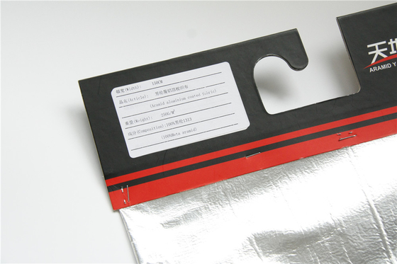 Natürliches weißes Meta- 100% Aramid aluminisierte das Gewebe-Twill-Spinnen