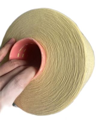 66 TEX Para Aramid Fiber Yarn rohes gelbes Ne18/2 für geschnittene beständige Handschuhe