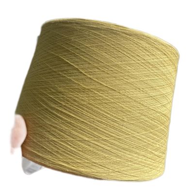 66 TEX Para Aramid Fiber Yarn rohes gelbes Ne18/2 für geschnittene beständige Handschuhe