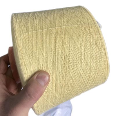 66 TEX Para Aramid Fiber Yarn rohes gelbes Ne18/2 für geschnittene beständige Handschuhe