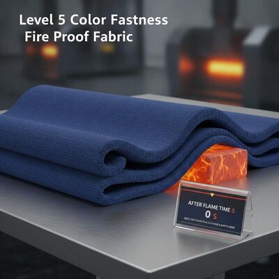 Feuerbeständiger Stoff der Stufe 5 mit einer Flammzeit von 0 S, ideal für die Herstellung von Schutzkleidung und Sicherheitsausrüstung