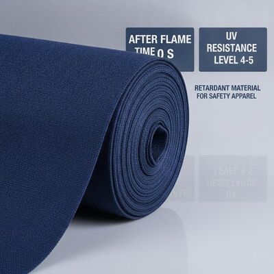 Nach der Flammenzeit 0 S Marineblau Meta-Aramid-Gewebe UV-Widerstandsstufe 4 5 Flammschutzmaterial für Sicherheitsbekleidung