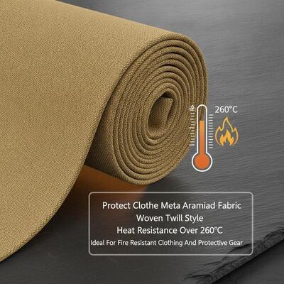 Schutzkleidung Metaramidgewebe Gewebe Twill-Stil Hitzebeständigkeit über 260 °C Ideal für feuerfeste Kleidung und Schutzkleidung