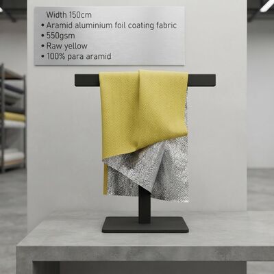 Aramid-Aluminiumfolien-Beschichtungsstoff mit hoher Zugfestigkeit, flammhemmend und hochtemperaturbeständig