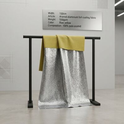 Aramid-Aluminiumfolien-Beschichtungsstoff mit hoher Zugfestigkeit, flammhemmend und hochtemperaturbeständig