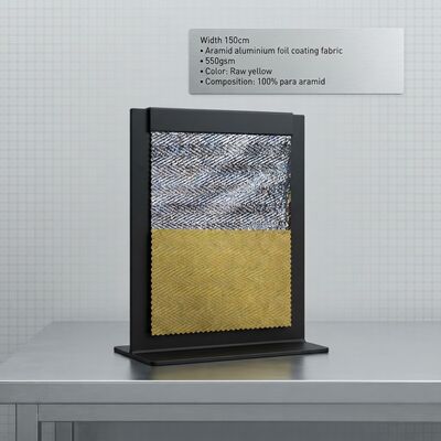 Aramid-Aluminiumfolien-Beschichtungsstoff mit hoher Zugfestigkeit, flammhemmend und hochtemperaturbeständig