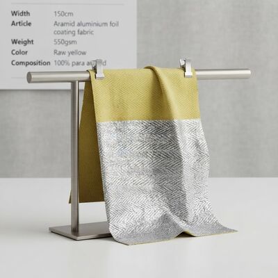 Aramid-Aluminiumfolien-Beschichtungsstoff mit hoher Zugfestigkeit, flammhemmend und hochtemperaturbeständig