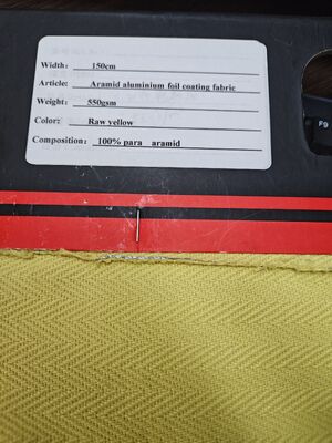 Aramid-Aluminiumfolien-Beschichtungsstoff mit hoher Zugfestigkeit, flammhemmend und hochtemperaturbeständig