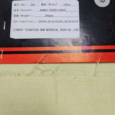 280 g/m² 150 cm Breite 23% Para-Aramid 70% FR-Viskose 6% Polyester Mischgewebe Flammschutz Meta-Aramid für Schutzkleidung
