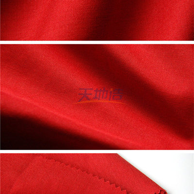 Rotes Meta- Aramid 5% Para Aramid 2% antistatisches 150gsm Meta- Aramid-Gewebe-93%