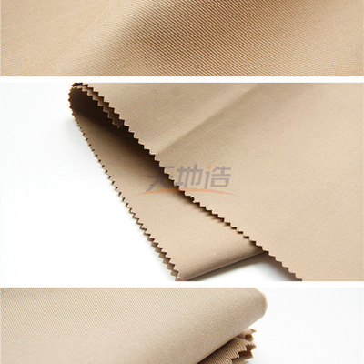 Twill-Meta- Aramid-Gewebe mit kakifarbiger Antibogen-Kleidung des Spandex-160gsm für Erdöl