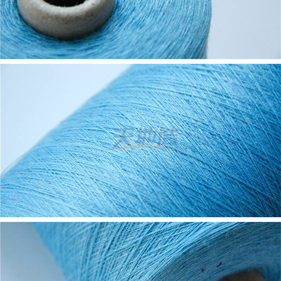 Ne33/2 Meta- Aramid mischte Garn-Himmel-Blau für Öl-Chemikalie
